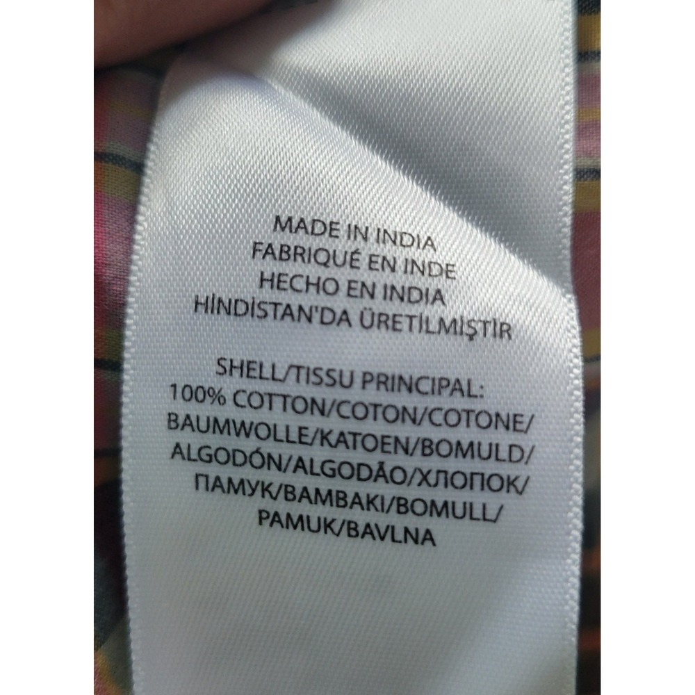 Polo Ralph Lauren Girls Plaid Shirt Dress Size 6 Pink Blue Cotton Long Sleeve - Picture 7 of 10